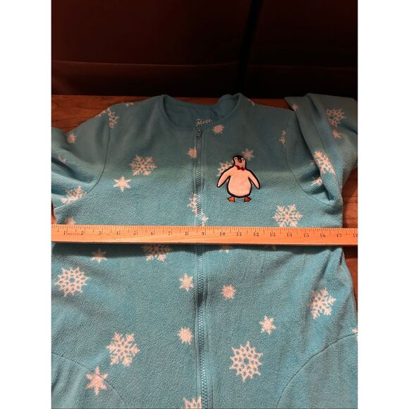 Nick & Nora zipper Pajamas Blue Penguin Small - Picture 6 of 8